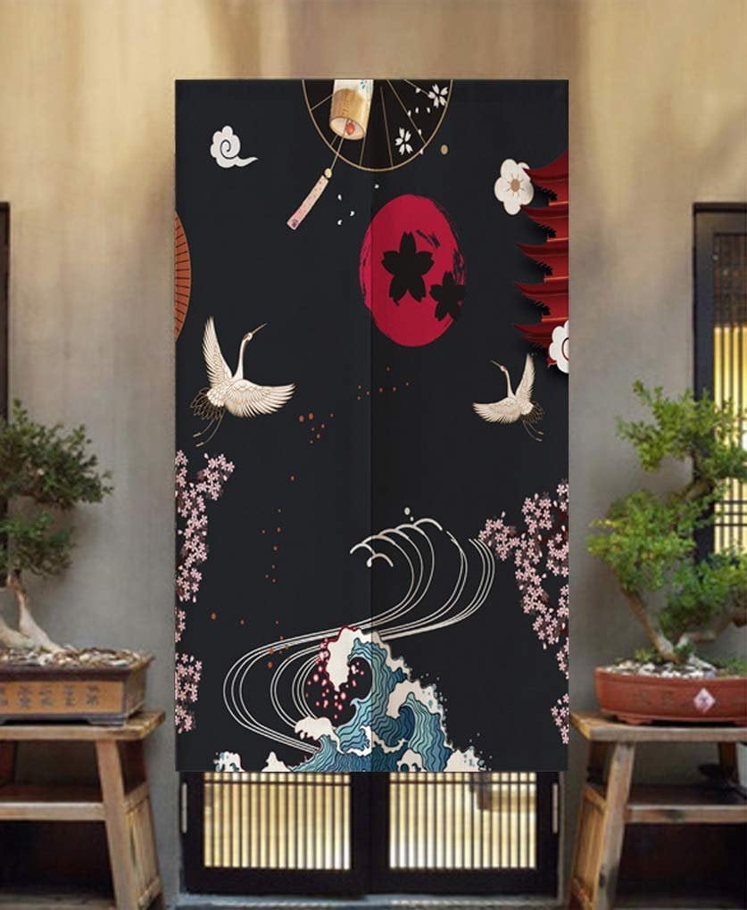 TJ Global Japanese Noren Doorway Curtain/Tapestry for Home or Restaurant 33... 
