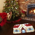 thumbnail image 5 of Christmas Tree Bathroom Rug Absorbent Washable Green Bath Mat Christmas Bathroom Decoration Non Slip Tree Shaped Area Rugs for Front Door Living Room Floor Decor, 5 of 6