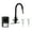Matte Black/Polished Chrome, variant on Westbrass 4 in 1 Kitchen Faucet Kit with Dual Mode Pull Out Spray Head, Hot Water Tank and In-Line Water Filter System, Polished Chrome