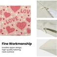 thumbnail image 5 of Valentine''s Day Pillow Covers 18x18 Set of 2, Polka Dot Pink Love Hearts Throw Pillows Linen Anniversary Wedding Cushion Case Valentine''s Day Decorations for Home Sofa Couch Outdoor, 5 of 6