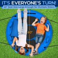 thumbnail image 5 of SereneLife 40" Saucer Swing - Outdoor Swing Set with Universal Hanging Kit, Swinging Seat Spinner with Pillow & Carry Bag, Weatherproof, Water-Resistant, Supports Up to 700 lbs, Blue, 5 of 7