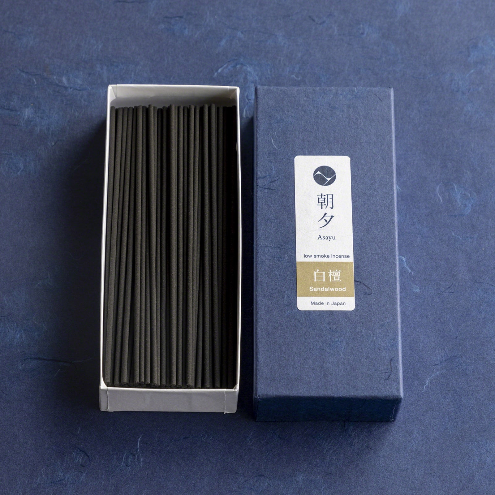 Asayu Japan Low Smoke Incense Sticks Sandalwood Scent Made in Japan 1.41oz