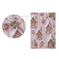 thumbnail image 5 of Yayeee Garden Flag 12"x18" Double Sided Outdoor Yard Lawn Holiday Decorations, Pink Gingerbread Houses, 5 of 6