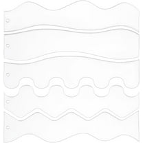 1 Set 5Styles Acrylic Quilting Templates 5pcs Clear DIY Patchwork Sewing Crafts Waves Ruler Quilting Templates for Machine No Slip Quilting Ruler Templates for Sewing Craft Patchwork Splicing