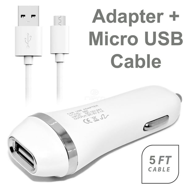 Compatible with LG X Power Cell Phones 2.1 Amp USB Car Charger