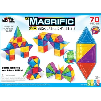 Cra-Z-Art MagCreator 83 Piece RC Multicolor Magnetic Tiles Motion