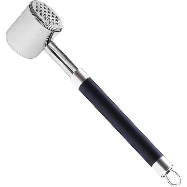 Meat Tenderizer Tool Meat Mallet Hammer 304 Stainless Steel Heavy