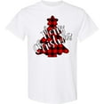 thumbnail image 3 of Inktastic Red Buffalo Plaid Christmas Tree T-Shirt, 3 of 5
