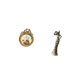 thumbnail image 5 of Marco de fotos redondo,Pequeño cuadro dorado vintage para la pared,Marco de fotos redondo decorativo de resina con ornamentos,Figura de escritorio,Figuras africanas de, 5 of 8