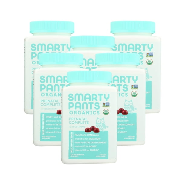 SmartyPants Prenatal Formula Daily Gummy Multivitamin 120 count ( 6