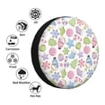 thumbnail image 4 of Yiaed Pastel Christmas Cookies Print Print Tire Wheel Cover, tire covers for trailers,rv wheel covers,rv tire covers, camper tire covers,tire covers for cars-15 inch, 4 of 6