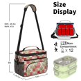 thumbnail image 6 of Lunch Box Pioneer Flower Floral Print Pattern Insulated Lunch Bag for Women Men,Medium Leakproof Lunchbox Cooler Bag Adjustable Strap,10 X 6.7 X 8 Inches, 6 of 6