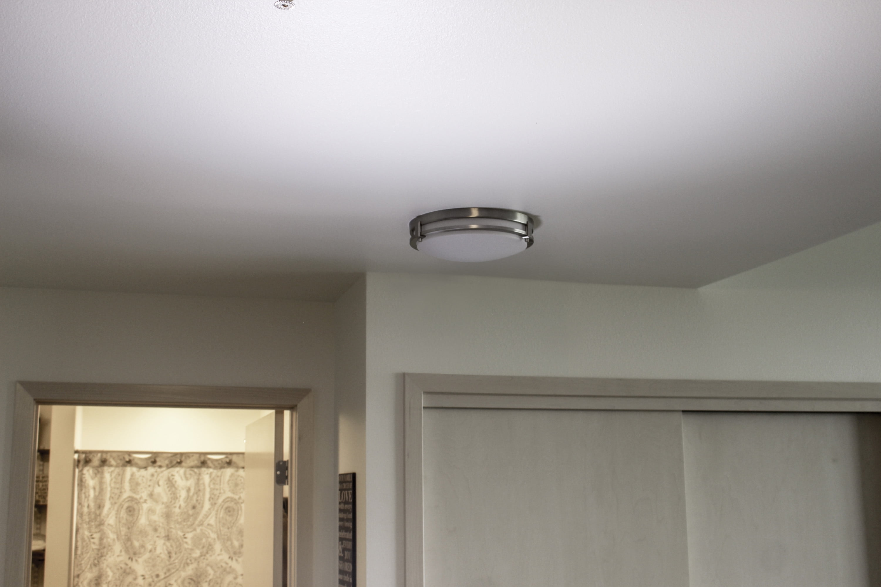 Design House Ripon 14.5" Integrated Dimmable LED Indoor Ceiling Light with Frosted Acrylic, Satin Nickel