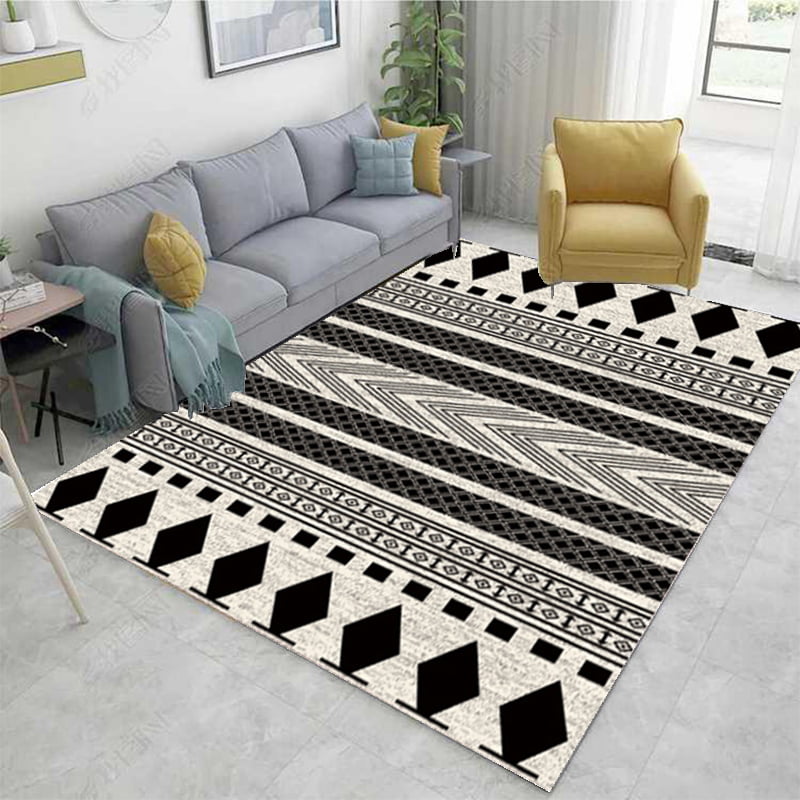 72x48 Inch Soft Area Rug and Carpet Floor Rug,Non-Slip Large Carpet for Bedroom Scandinavian Vintage Style