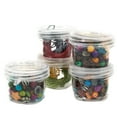 thumbnail image 4 of Storage Containers Stackable Interlocking Detachable 5 For Beads Crafts Medicine Small Items 2" Round, 4 of 5