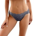 thumbnail image 2 of Panties for Women,European Border Lace Briefs for Women Close Fitting Comfortable Thin Cut Out Design Everyday Underwear,Womens Underwear,Blue,S, 2 of 4