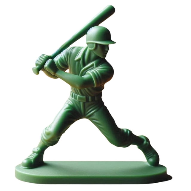 Baseball Soldier, 2 Inches Grn Baseball Players Pitcher, Catcher, Fielder Figurines, Classic Toy Soldiers Set,Baseball Player Desktop Figurine for Top Games, Decor, Baseball Fans Gifts