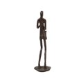 thumbnail image 3 of Truu Design Bronze Look Saxophone Player Iron Sculpture, 3 of 5