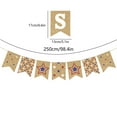 thumbnail image 3 of Elainilye Independence Day Banner, Five Pointed Star Colored Linen String Flag for 4th July Party Decorations, Patriotic Hanging Bunting Backyard Celebration, B, 3 of 6