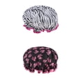 thumbnail image 1 of 2 Uds Gorro de Baño de Lujo Sombrero de Plástico de Champú pa Saunas Adultos Sunnimix Gorro de ducha de doble capa, 1 of 8