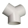 thumbnail image 3 of Shengyu Connecteur de Coude 3 Voies Remplace les Conduits de Sortie Raccord de Tuyau en PVC Forme Ventilée Tee Dia 10cm Blanc Forme Y Dia 20cm, 3 of 6