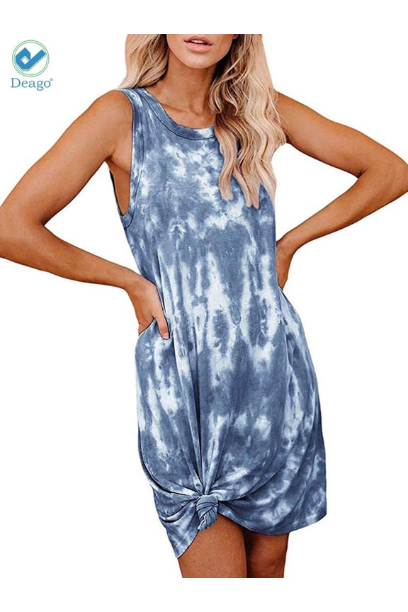 Sleeveless Round Neck A-line Dress (Women's), 1 Count, 1 Pack