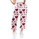 thumbnail image 1 of Pantalones anchos mujer Gibobby chándal informales con estampado de corazón Vino XL, 1 of 4
