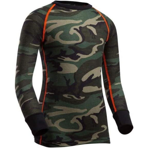 Indera Youth Long Sleeve Top Medium Camo