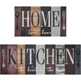 thumbnail image 6 of Rustic Farmhouse Kitchen Mats - Vintage Retro Navy Red Grey Carpet Area Runner Rug, Non-Slip Washable, Set of 2 (17x30+17x47), Ideal for Classic Farmhouse Decor, 6 of 6