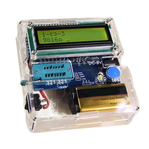 Set Capacitance Lcr Meter Diy Kit Transistor High For Precision Npn Pnp Mosfet Transparent Shell