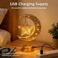 thumbnail image 3 of Decorations for Home 2026, Crescent Moon and Star Lamp for  Decor, USB or Battery Powered Lights for Party Home Decor, Gifts for Friends Family, 3 of 7