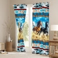 thumbnail image 3 of Castle Fairy Horse Black Out Curtains,Tribal Aztec Curtains Pack of 2 (42x63 Each), 3 of 6