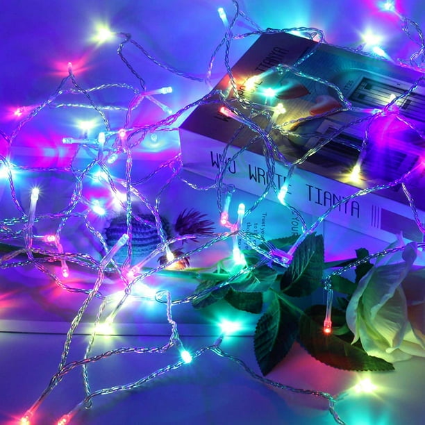 Viworld 33ft 100 LED Christmas String Lights, 8 Modes Twinkle Fairy Lights  Main Plug in, Waterproof Connectable Decorative Light for Wedding Party ...