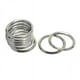 thumbnail image 1 of Llaveros de acero inoxidable - 10 piezas Accesorios para llavero de doble bucle 2 piezas, 1 of 8