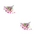 thumbnail image 4 of Bewildely 2X Flores artificiales de plástico para jardín Faux Violet Resistente a los rayos UV Plantas falsas Ramo de simulación resistente al Rosa 2Conjunto, 4 of 6