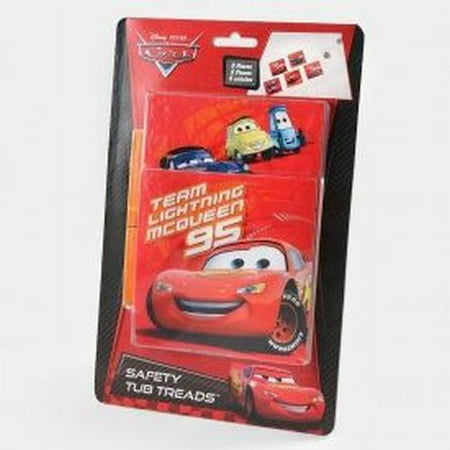 Photo 1 of Disney Cars Race Car Safety Tub Treads Skid Resistant Suction Cups Bath 5 Pieces
