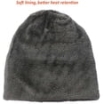 thumbnail image 4 of Morttic Unisex Winter Hats for Women & Men Slouchy Beanie Skull Caps Warm Snow Ski Knit Hat Cap ,Dark Grey, 4 of 12