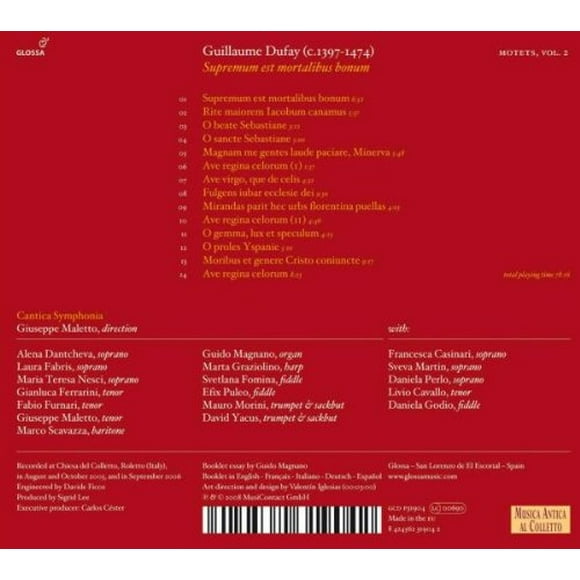 Supremum Est Mortalibu Bonum: Motets 2