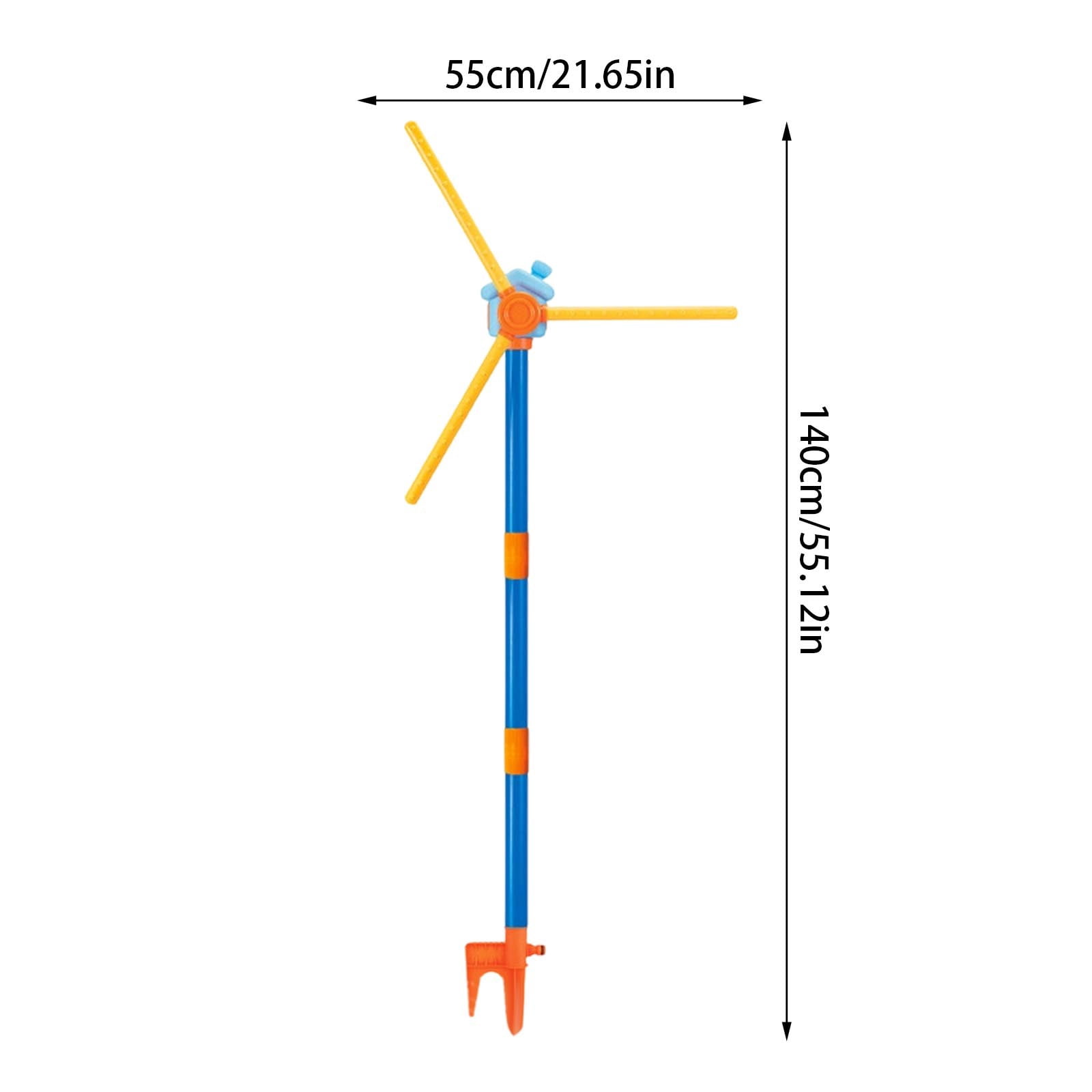 Windmill Garden Sprinkler 360 Degree Rotating Sprinkler Yard Sprinkler Lawn Irrigation Sprinkler with Windmill Design Ideal for Garden Patio and Backyard Use