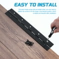 thumbnail image 4 of Uxcell Piano Hinge, 48"x2" Stainless Steel Continuous & Piano Hinges, Black, 4 of 6