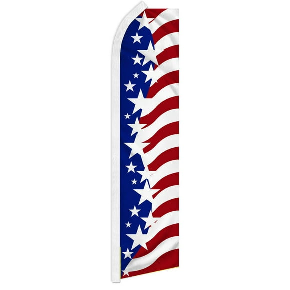Drapeau USA Star Spangled Swooper Feather - Idéal pour Concessionnaires, Entreprises, et Plus