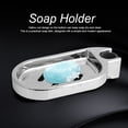 thumbnail image 2 of Soporte para jabón Higoodz Jabonera ABS Ajustable Plata Accesorios de baño, 2 of 8