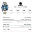thumbnail image 6 of OLEVS Automatic Watches for Men Self Winding Mechanical Skeleton Luxury Dress Chronograph Gold Plated Stainless Steel Calendar Moon Phase Waterproof Luminous Mens Wrist Watches Reloj Para Hombre, 6 of 15