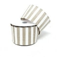 thumbnail image 1 of Christmas White Horizontal Stripes Linen Ribbon, 2-1/2-Inch, 10-Yard, Light Natural, 1 of 1