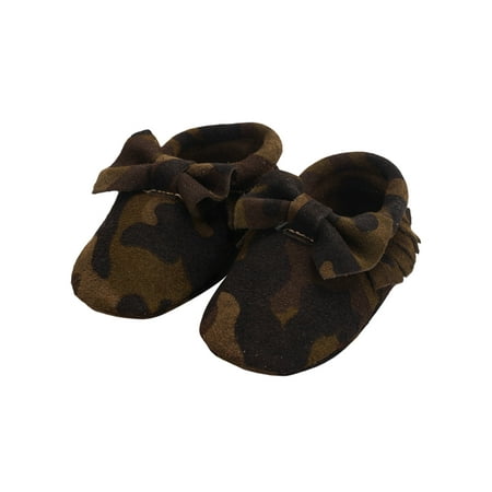 

Tenmix Baby Loafers Slip On Flats Comfort Crib Shoes First Walker Walking Shoe Little Kids Non-slip Cute Moccasin Camouflage 5C