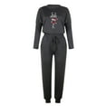 thumbnail image 4 of JURANMO Christmas Track Suits for Women Set Sweatsuits 2 Piece Tracksuit,Women's 2023 Winter Trendy Letter and Red Wine Glass Print Casual Long Sleeve Sport Pullover Leisure Crop Tops + Pants Set, 4 of 4