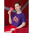thumbnail image 2 of Pug Cupid T-Shirt Women -Smartprints Designs, Female Medium, 2 of 4