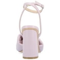 thumbnail image 4 of Journee Womens Lottey Mid Heel Ankle Strap Sandals, 4 of 10