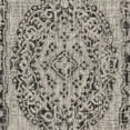thumbnail image 6 of SAFAVIEH Courtyard Avi Medallion Indoor/Outdoor Runner Rug, Light Grey/Black, 2'3" x 12', 6 of 7