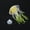 Lemon Yellow, variant on Xirurus Artificial Glow In The Dark Silicone Jellyfish Aquarium Decor, Life-Like Floating Fish Tank Ornament, Red, 5.91" (15cm) Length, For Marine & Freshwater Setups